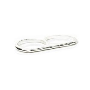 Erica Anenberg silver double ring.